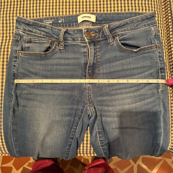 Sonoma Women's Cropped Blue Jean capris - Picture 5 of 6
